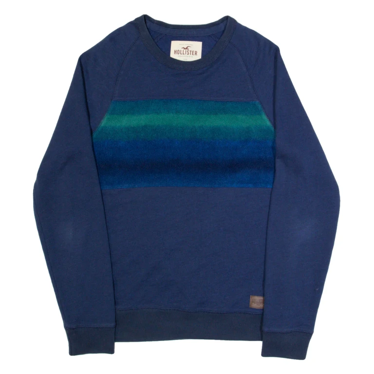 HOLLISTER Mens Sweatshirt Blue S