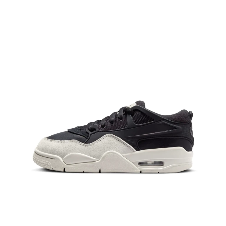 Grade School 4 Rm Gs 'Black Light Bone' Sneakers