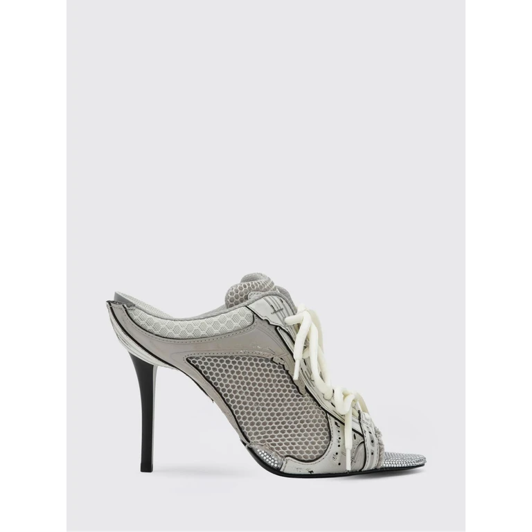 Stapler Mesh Mules with Mid Stiletto Heel (853765WSPLH1300)