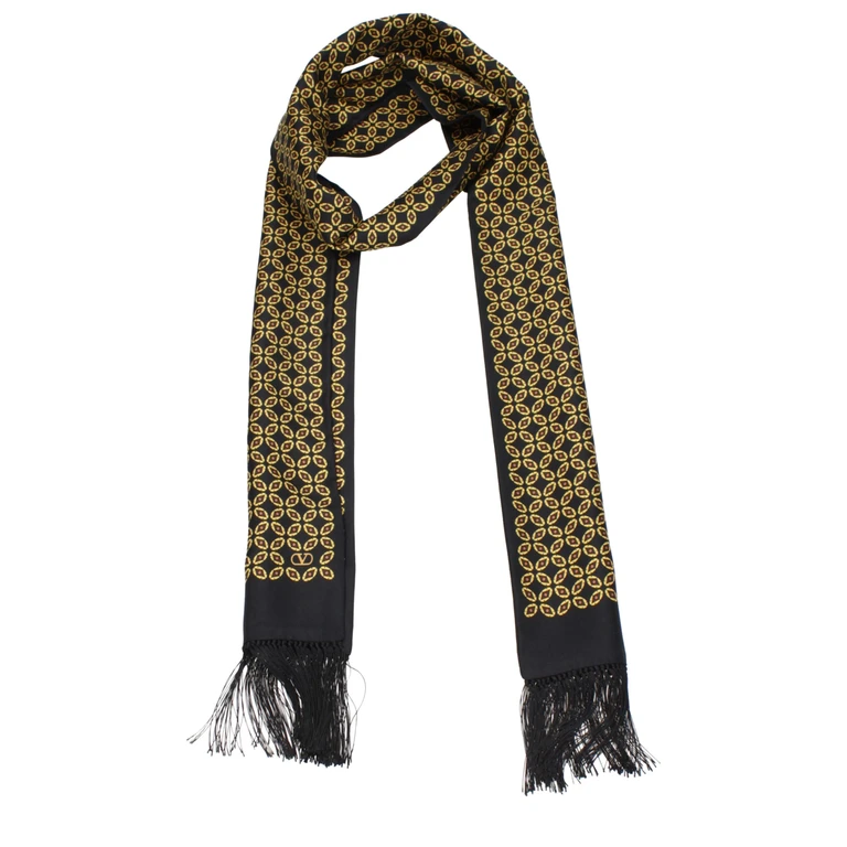 Valentino Garavani Black Silk Foulard Accessory - Men
