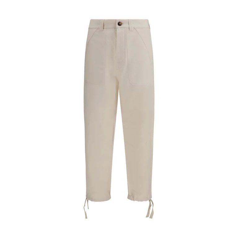 Brunello Cucinelli Beige Linen Casual Pants - Men