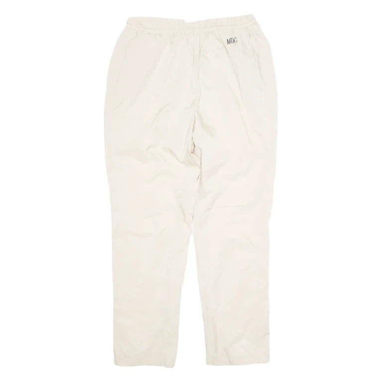 MDC Mesh Lined Mens Track Pants Cream Tapered M W28 L28