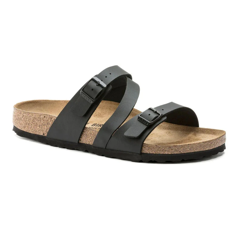 Milano Birko-Flor Black Sandals