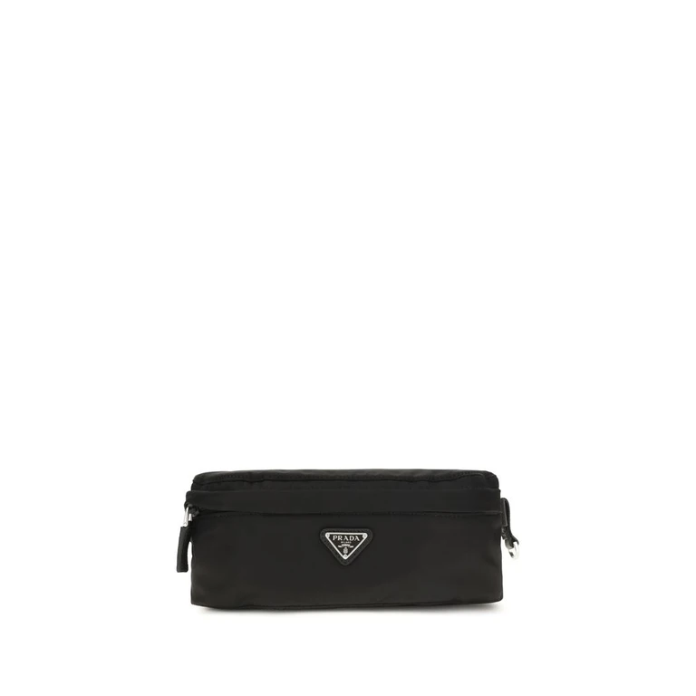Prada Black Recycled Polyamide Clutch Bag - Men