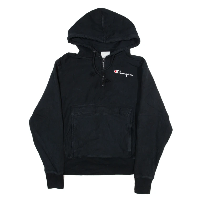 CHAMPION REVERSE WEAVE Womens Black Hoodie M