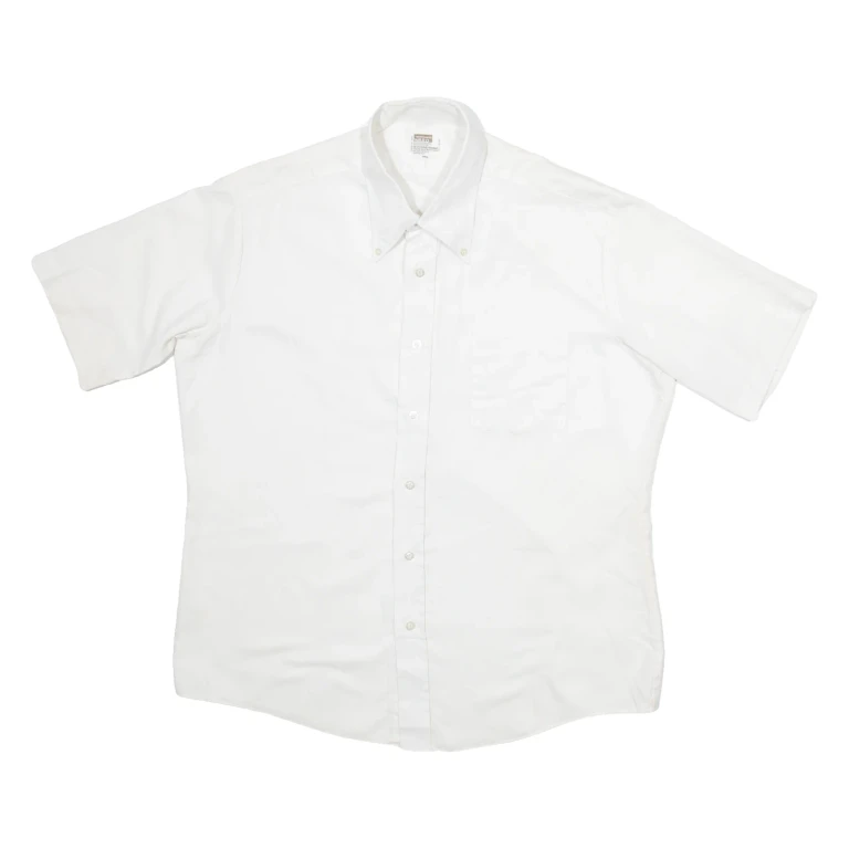 WARD Mens Plain Shirt White XL