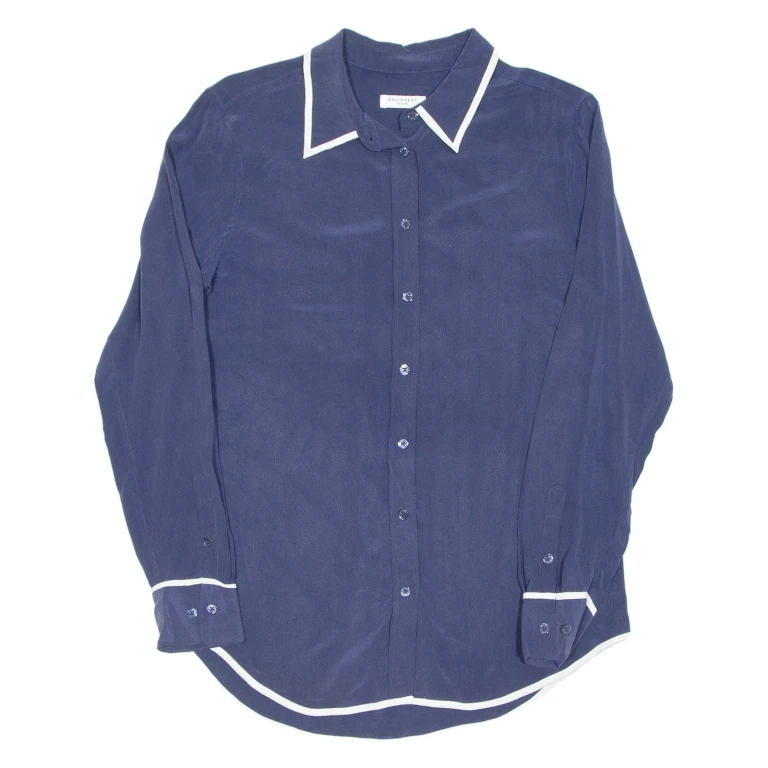 Womens Blouse Blue Long Sleeve M