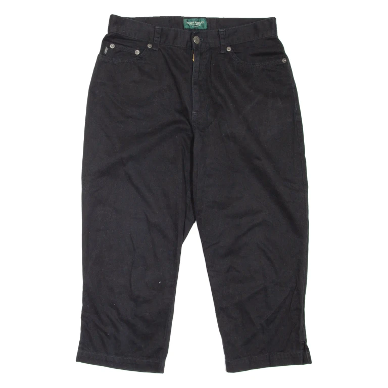 LAUREN RALPH LAUREN Womens Pedal Pushers Shorts Black M W29