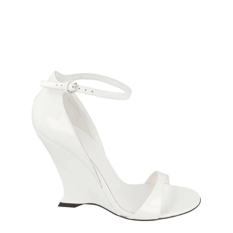 Ferragamo Vidette Leather Wedge Sandals
