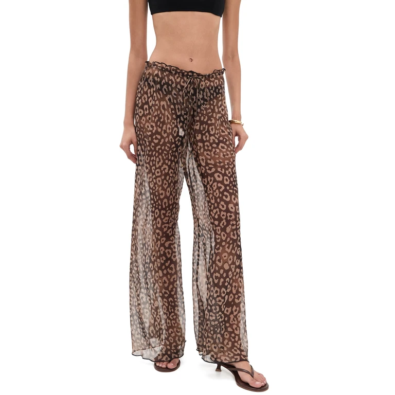 Ramy Brook Alayna Pants Dark Leopard L