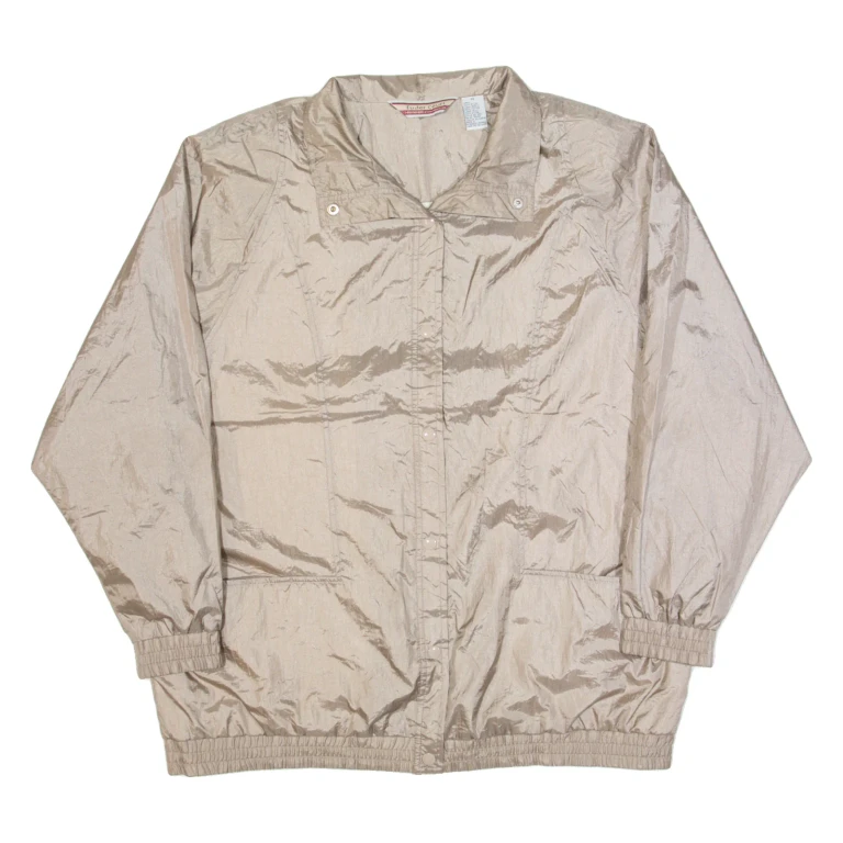 TUDOR COURT Womens Jacket Beige Nylon 90s XL