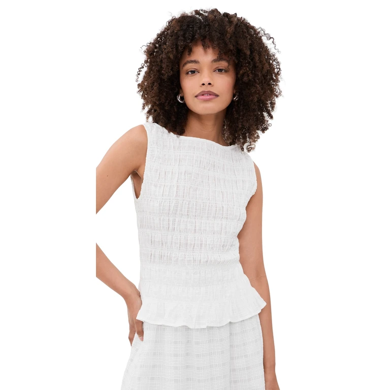 Hill House Home The Phoebe Nap Top White XL