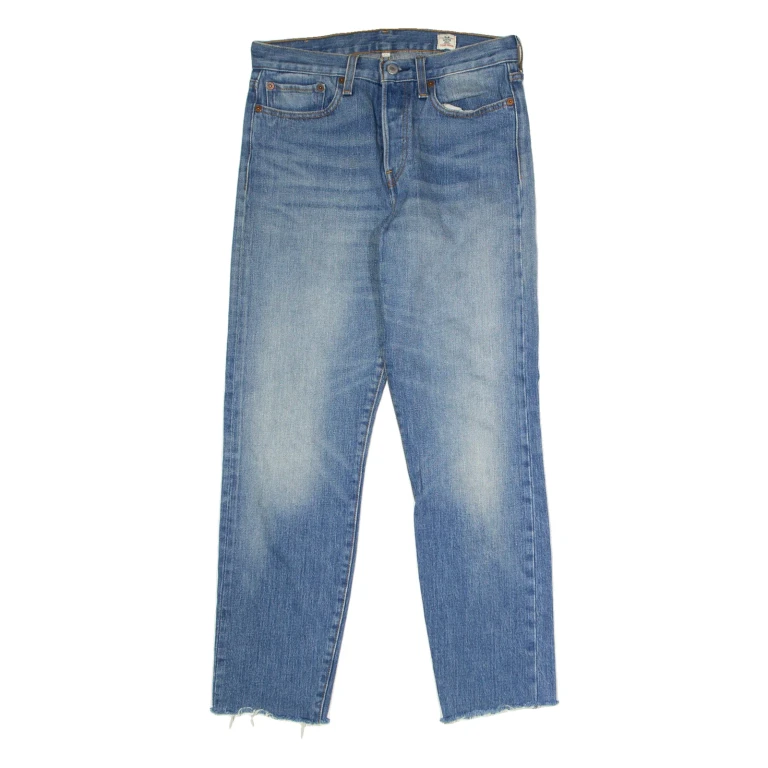 LEVI'S Womens Jeans Blue Regular Straight Stone Wash W27 L25