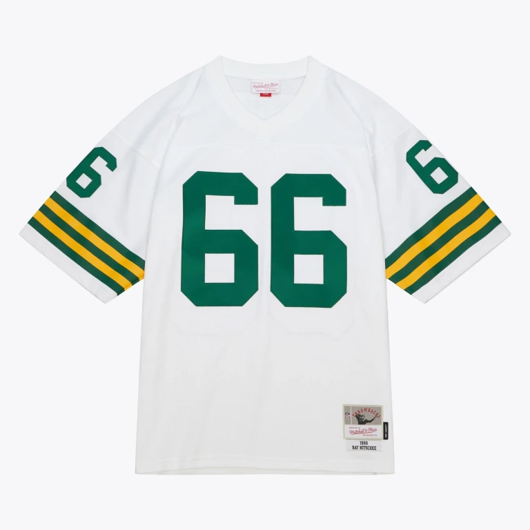 Men's NFL White Jersey Packers 1966 Ray Nitschke Jerseys