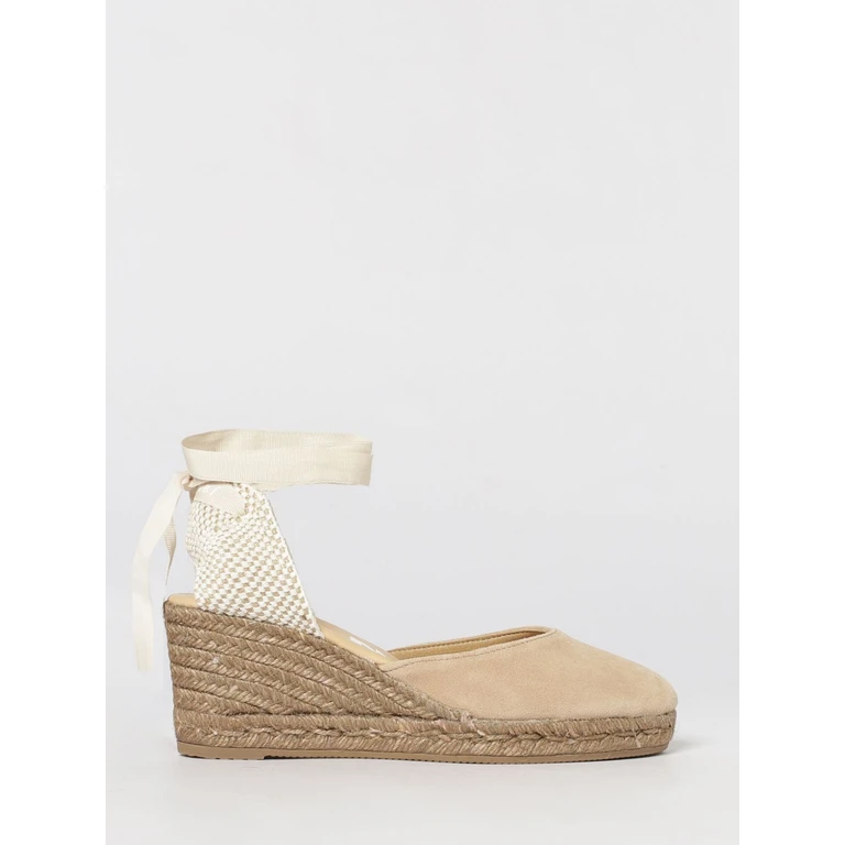 Suede and Canvas Wedge Espadrilles (W16WLTAUPE)