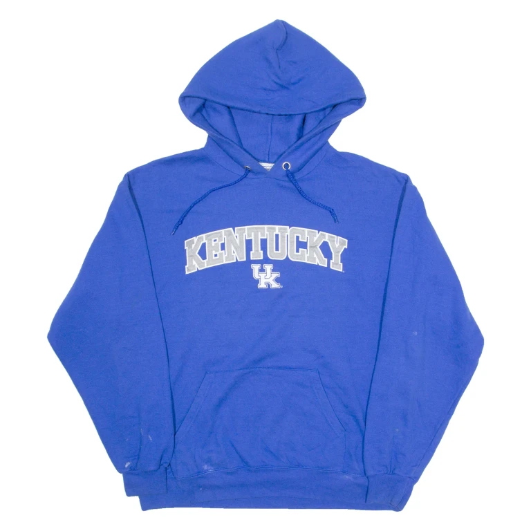 CHAMPION University Of Kentucky Mens Blue Hoodie USA L