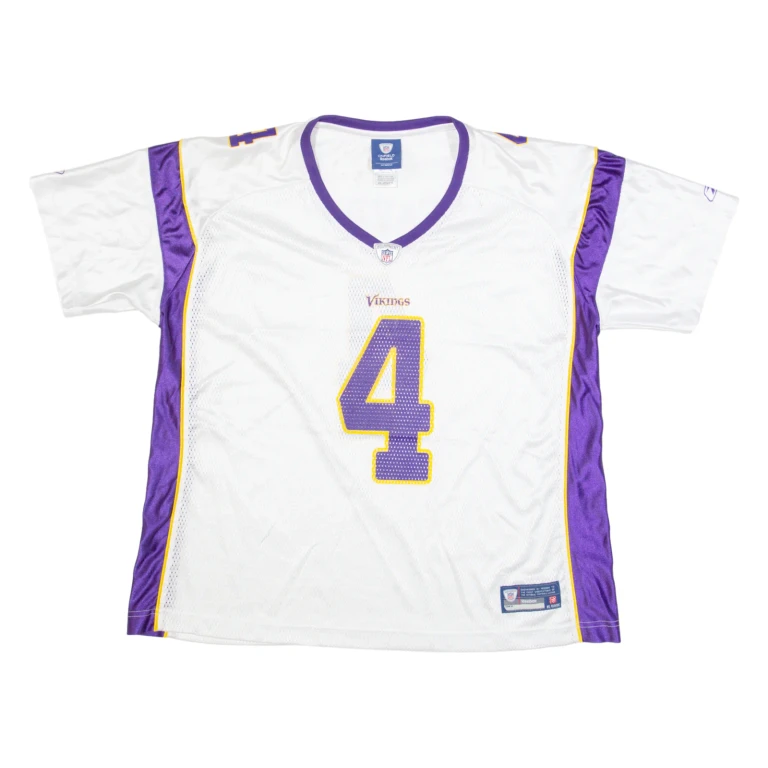 REEBOK Minnesota Vikings Womens Jersey White USA V-Neck 2XL
