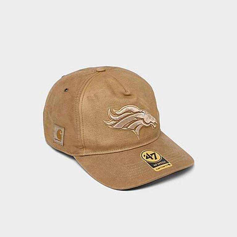 '47 x Carhartt Denver Broncos NFL HITCH Snapback Hat in Brown