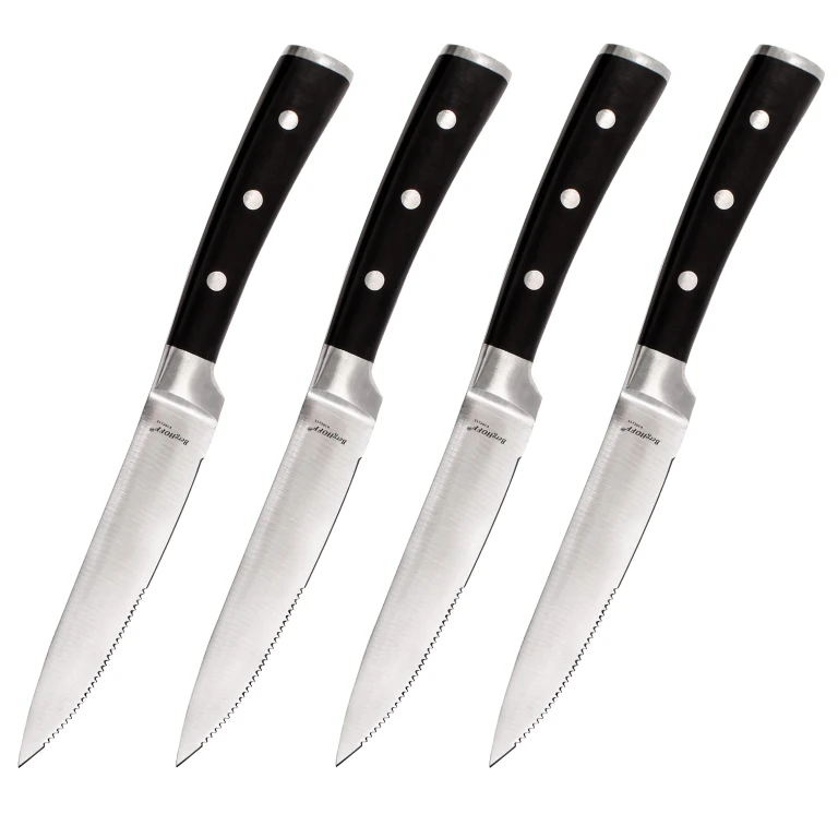 Essentials Stainless Steel 4Pc Steak Knife Set 5"
