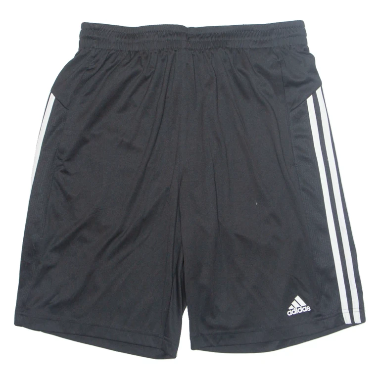 ADIDAS Mens Sports Shorts Black Relaxed L W30