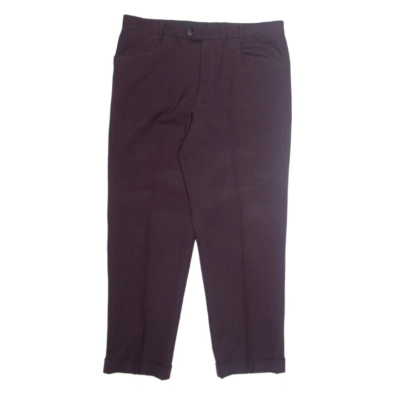 S.P Workwear Womens Trousers Purple Loose Straight W36 L29