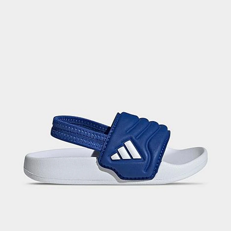 Kids Toddler adilette Estrap 2.0 Slide Sandals in Team Royal Blue/White Size: 3.0