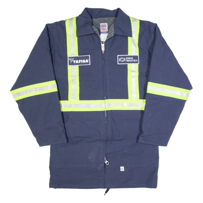 BIG BILL Sherpa Lined Mens Workwear Coat Blue S