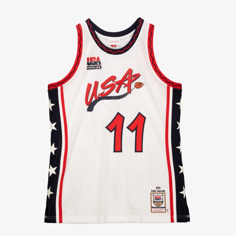 Men's NBA Authentic Jersey Usa 1996 Karl Malone Jerseys
