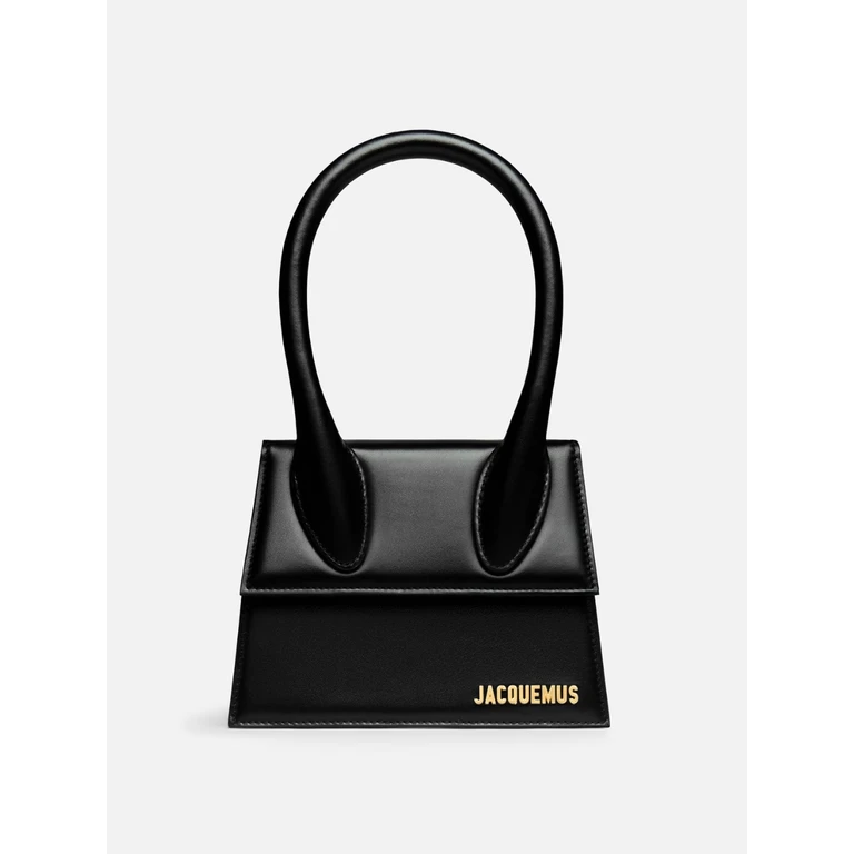 Jacquemus Black Leather Le Chiquito Moyen Bag - Women