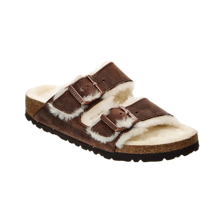Unisex Arizona Shearling Waxy Leather Oiled Habana
