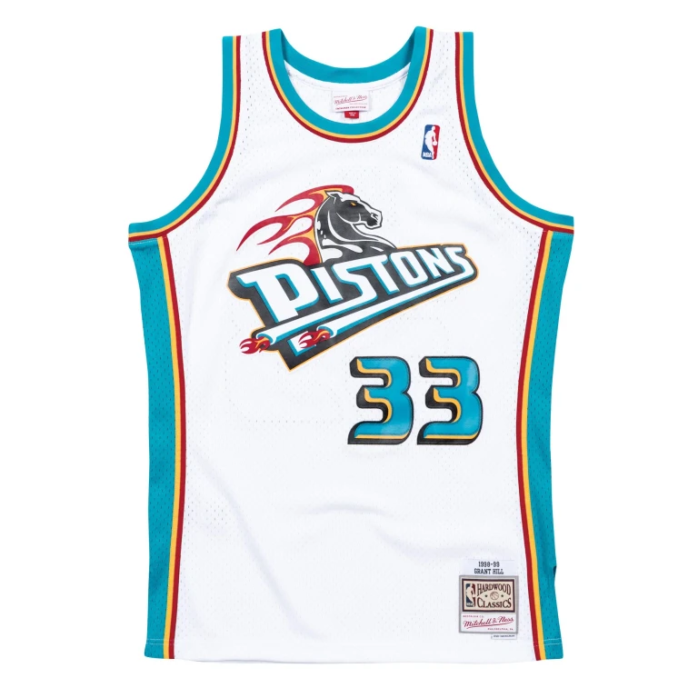 Men's NBA Swingman Jersey Pistons 98 Grant Hill