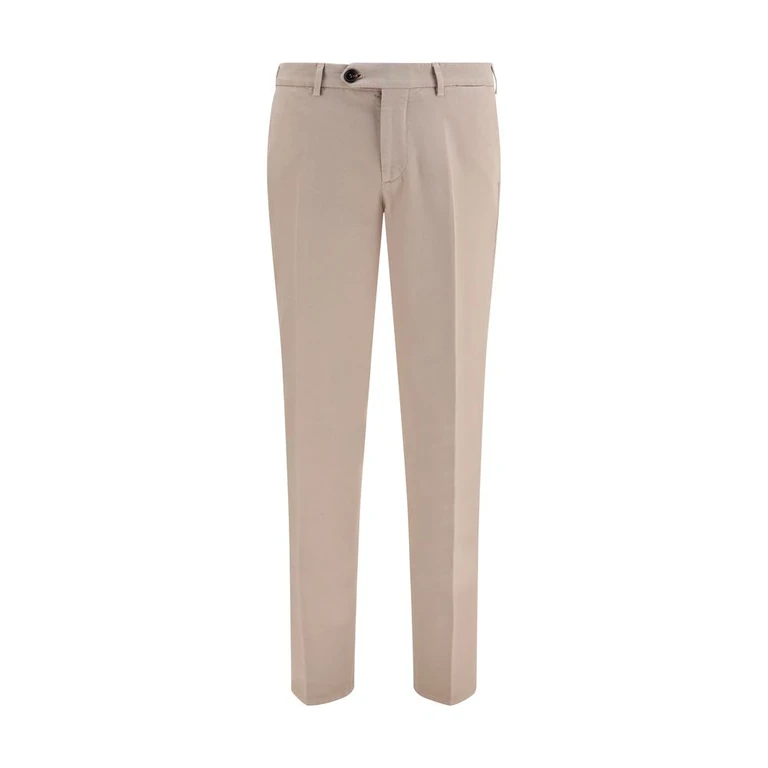 Brunello Cucinelli Beige Cotton Casual Pants - Men