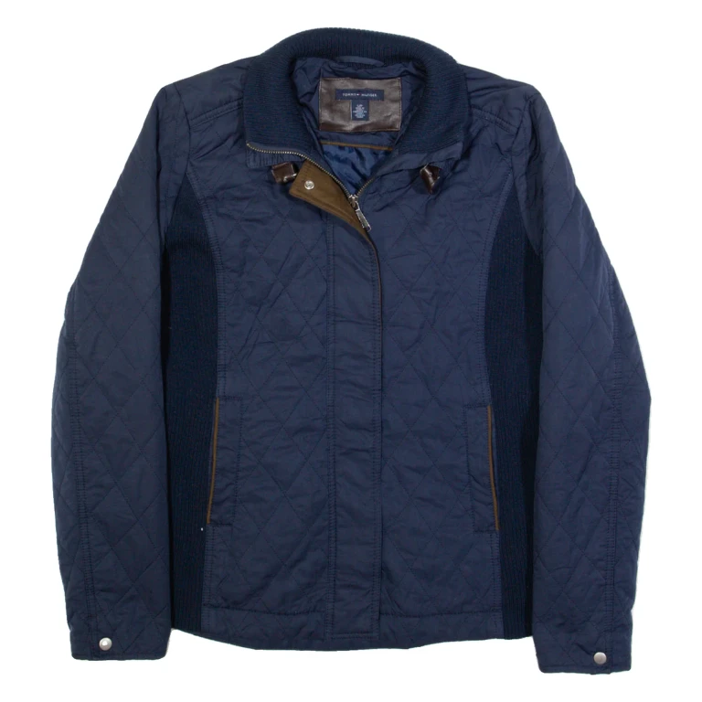 TOMMY HILFIGER Womens Quilted Jacket Blue S