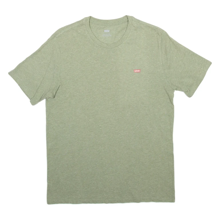 LEVI'S Mens T-Shirt Green M (JJ1-151024-5441)