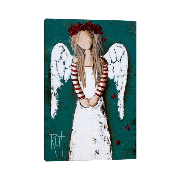 Feathery by Ruth's Angels - Canvas Gallery Wrap
