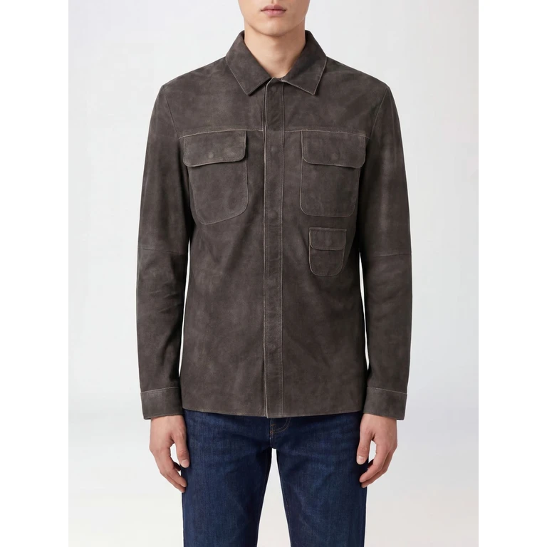 Shirt Men color Brown (24099CMAKCRUST)