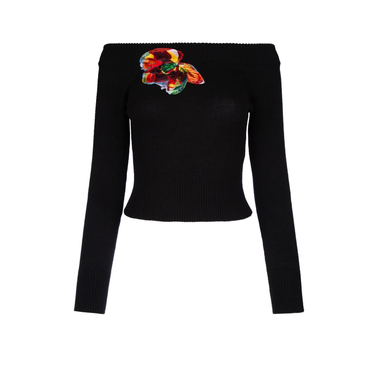 Alexander McQueen 758588q1a6x 1170 Blackorange Cotton Maglie