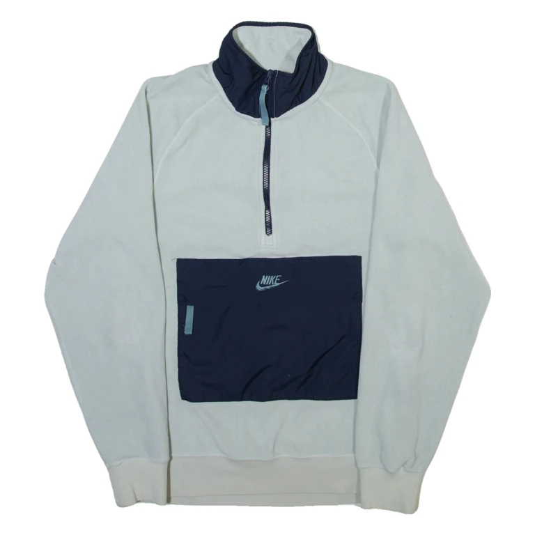 NIKE Mens Fleece Blue 1/4 Zip XS