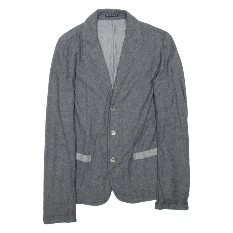 SISLEY Womens Blazer Coat Grey S