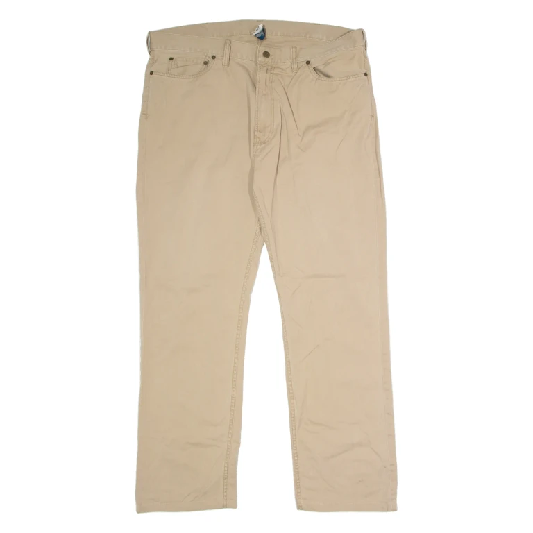 POLO RALPH LAUREN Chino Mens Twill Trousers Beige Straight 90s W40 L31