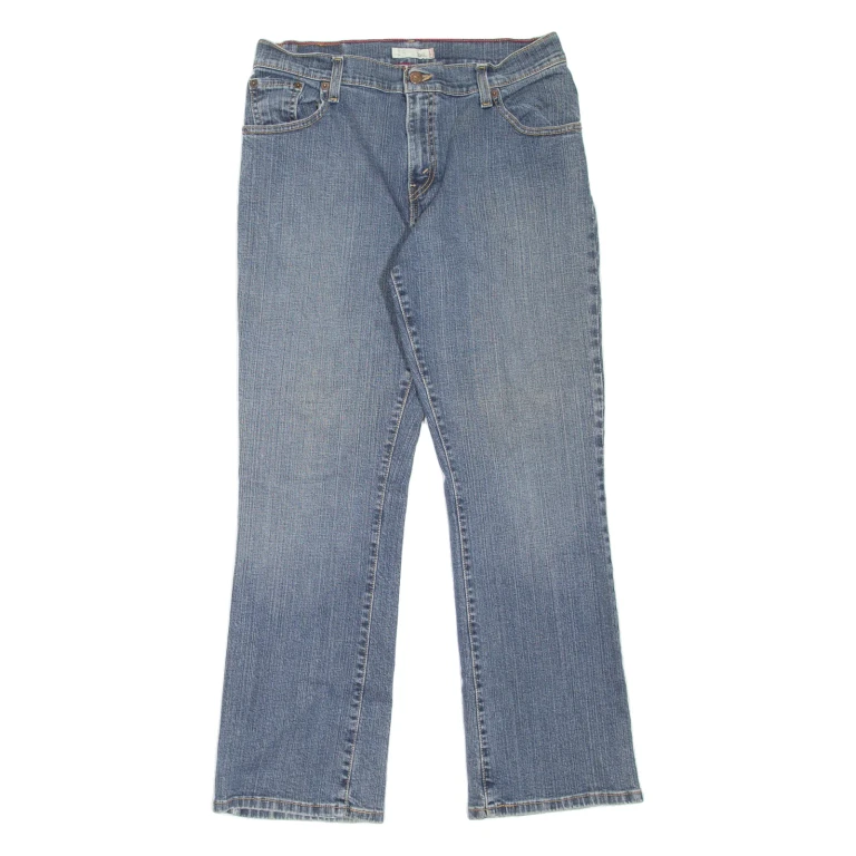 LEVI'S 550 Womens Jeans Blue Relaxed Bootcut Stone Wash W30 L29