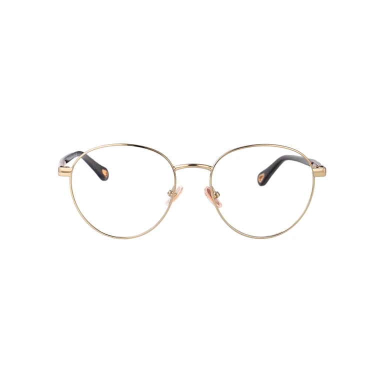 Chloé Ch0269o 002 Gold-burgundy-transparent Acetate Optical - Women