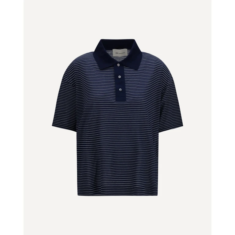 Cotton Striped Ami de Coeur Polo Female S