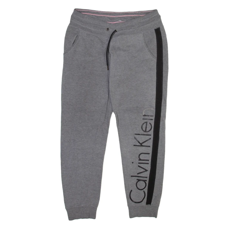 CALVIN KLEIN Womens Joggers Grey Tapered M W31 L28