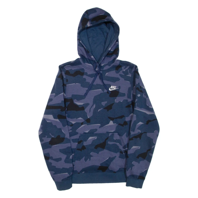 NIKE Mens Blue Hoodie XS