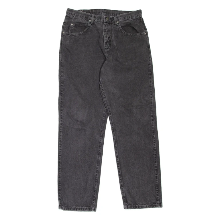 WRANGLER Mens Jeans Grey Relaxed Tapered W33 L32