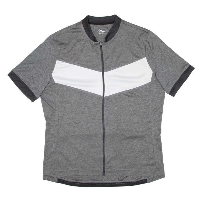 CRANE Cycling Mens Jersey Grey Full Zip XL
