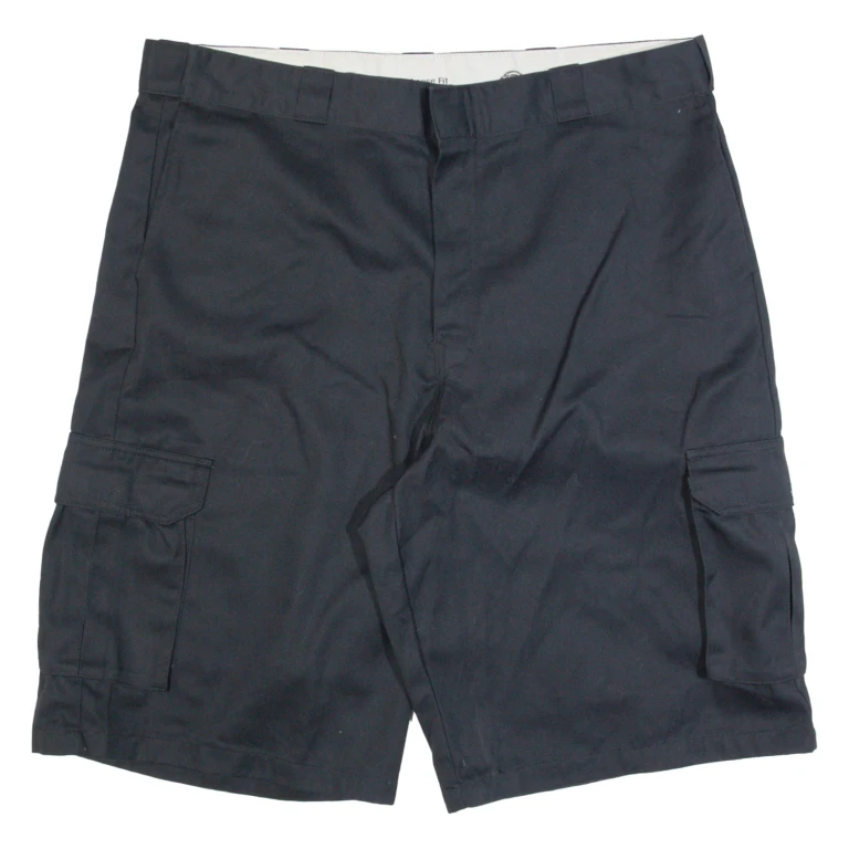 DICKIES Cargo Mens Workwear Shorts Black Relaxed 2XL W42