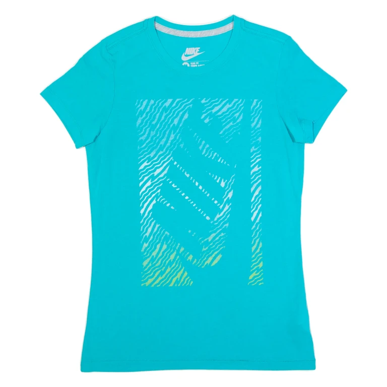 NIKE Slim Fit Womens T-Shirt Blue M