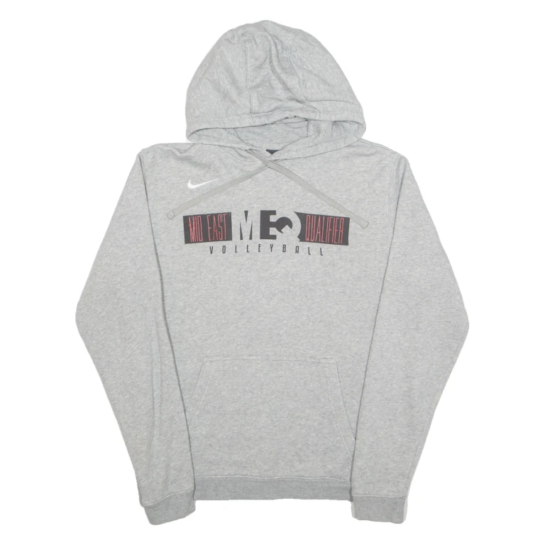 NIKE Mideast Qualifier MEQ VOLLEYBALL Mens Grey Hoodie USA M